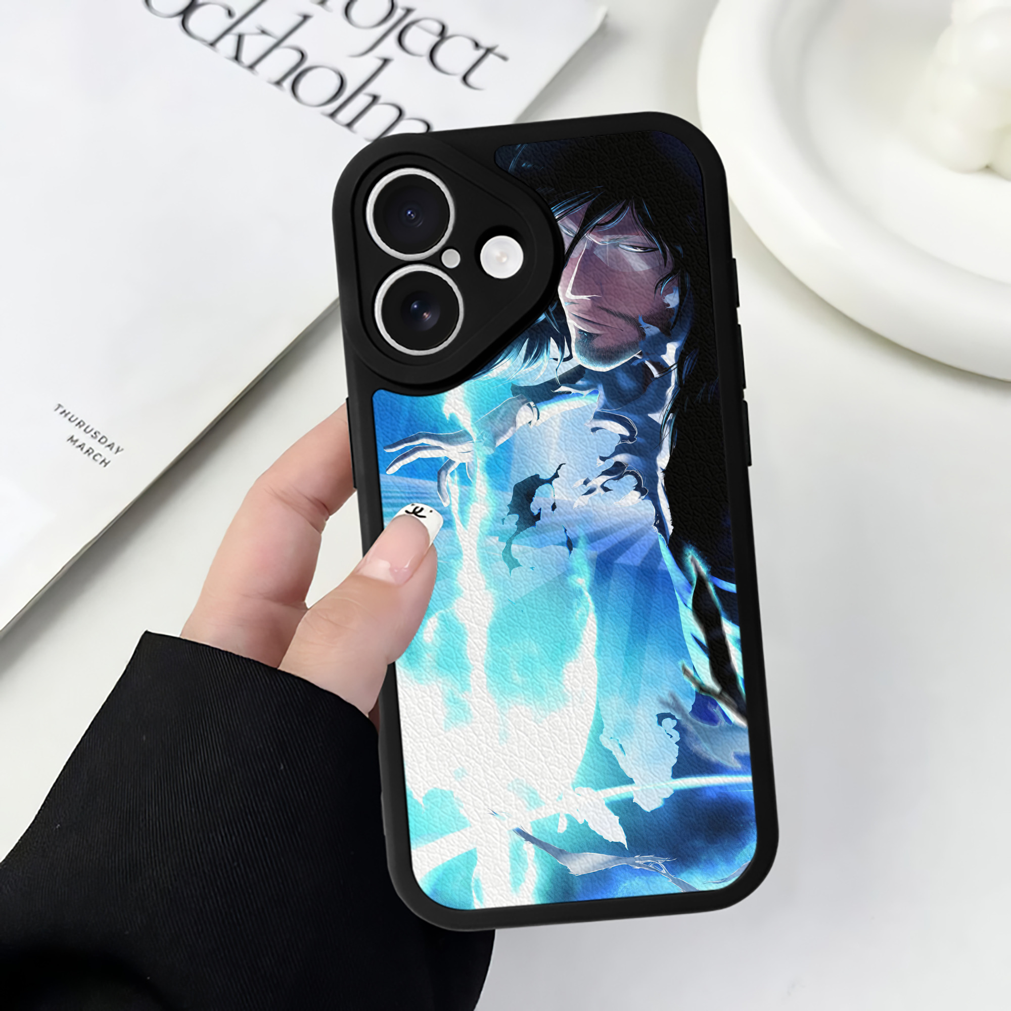 （画像用） ブリーチ BLEACH 【iPhone 16シリーズ対応】シリコンスマホケース（レザー調） 材質：シリコン